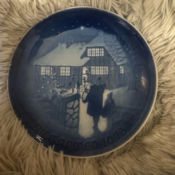 1973 Bing & Grondahl Country Christmas plate collectible limited edition Vintage - Picture 1 of 5